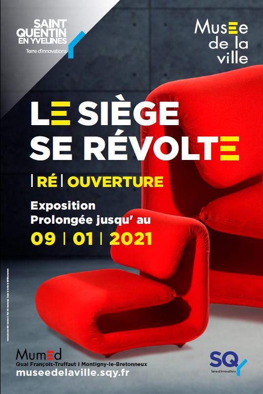 Affiche de l'exposition "Le siège se révolte" 2020