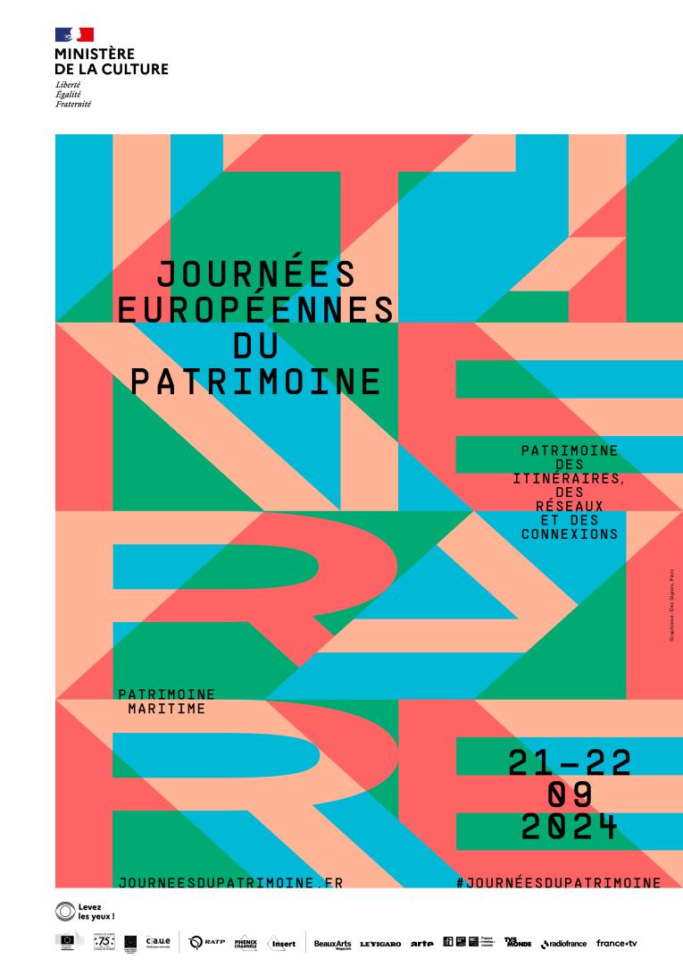 Affiche nationale des Journées du patrimoine 2024